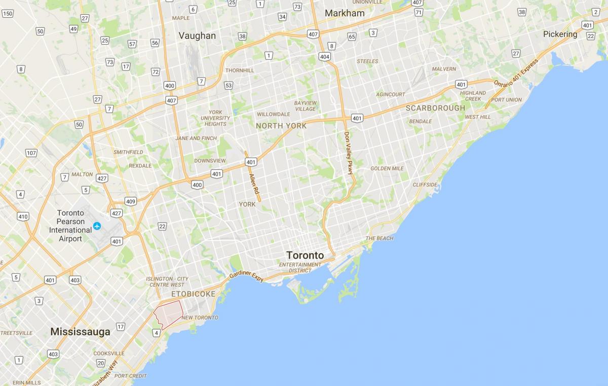 Harta e Alderwood Parkviewdistrict Toronto