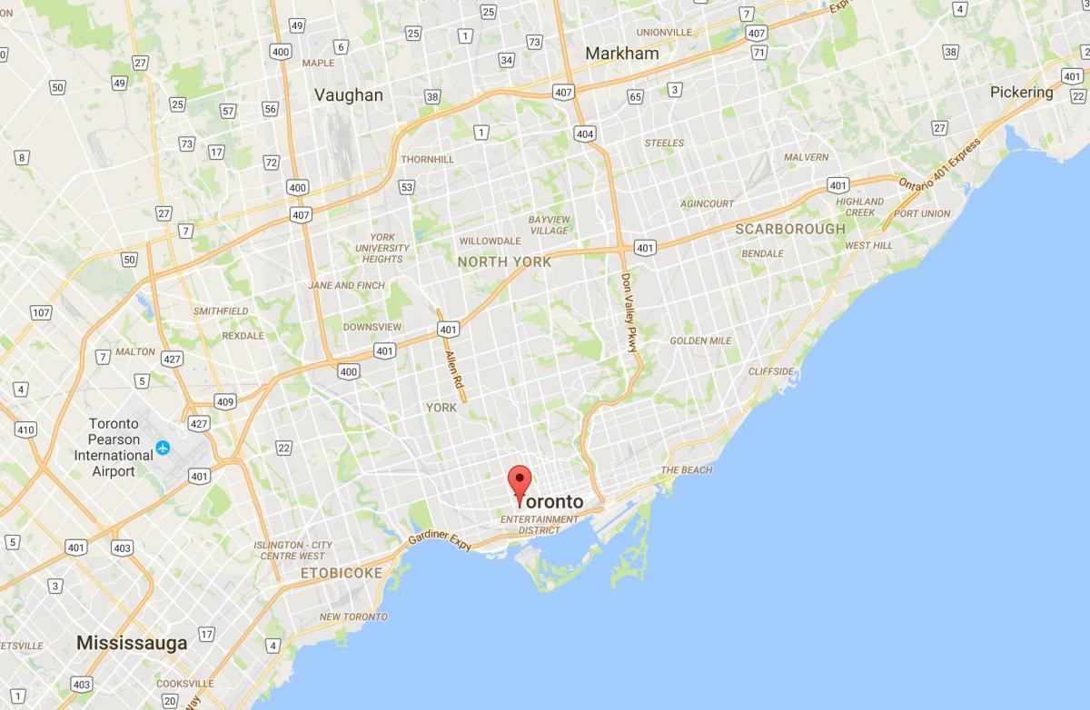 Harta e Alexandra park qarkut në Toronto