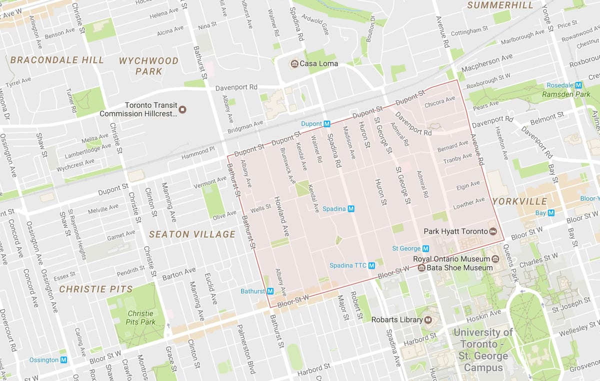 Harta e Aneks lagjen Toronto
