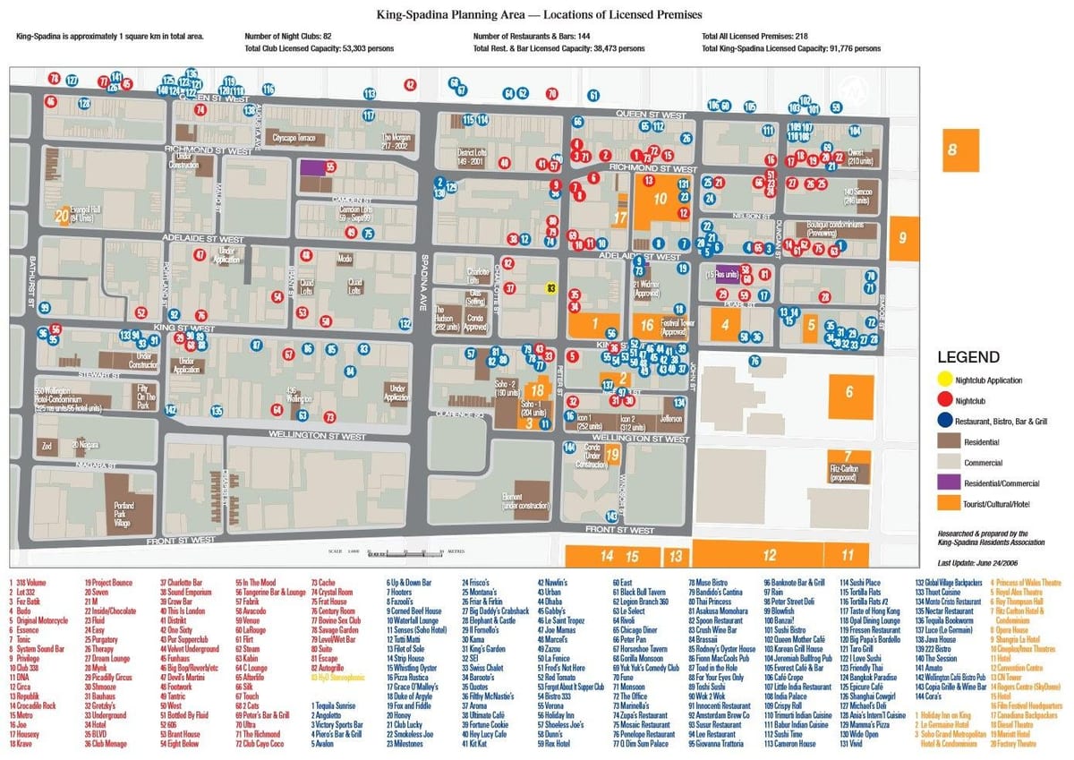 Harta e Argëtuese Qarkut informacionit Toronto