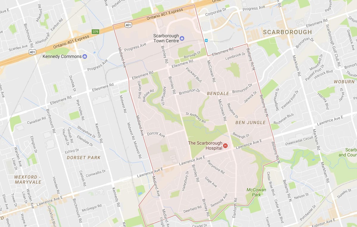Harta e Bendale lagjen Toronto