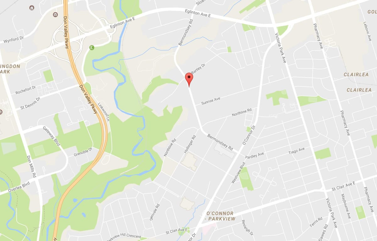 Harta e Bermondsey lagjen Toronto