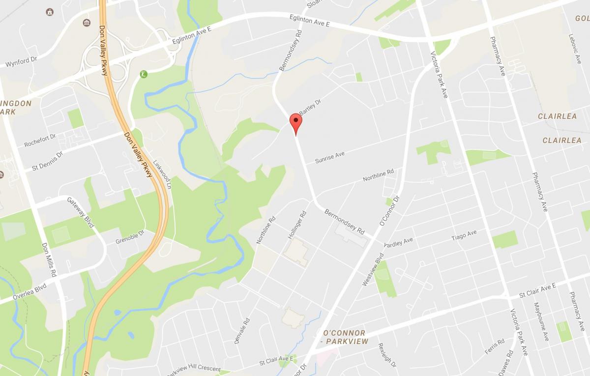 Harta e Bermondsey lagjen Toronto