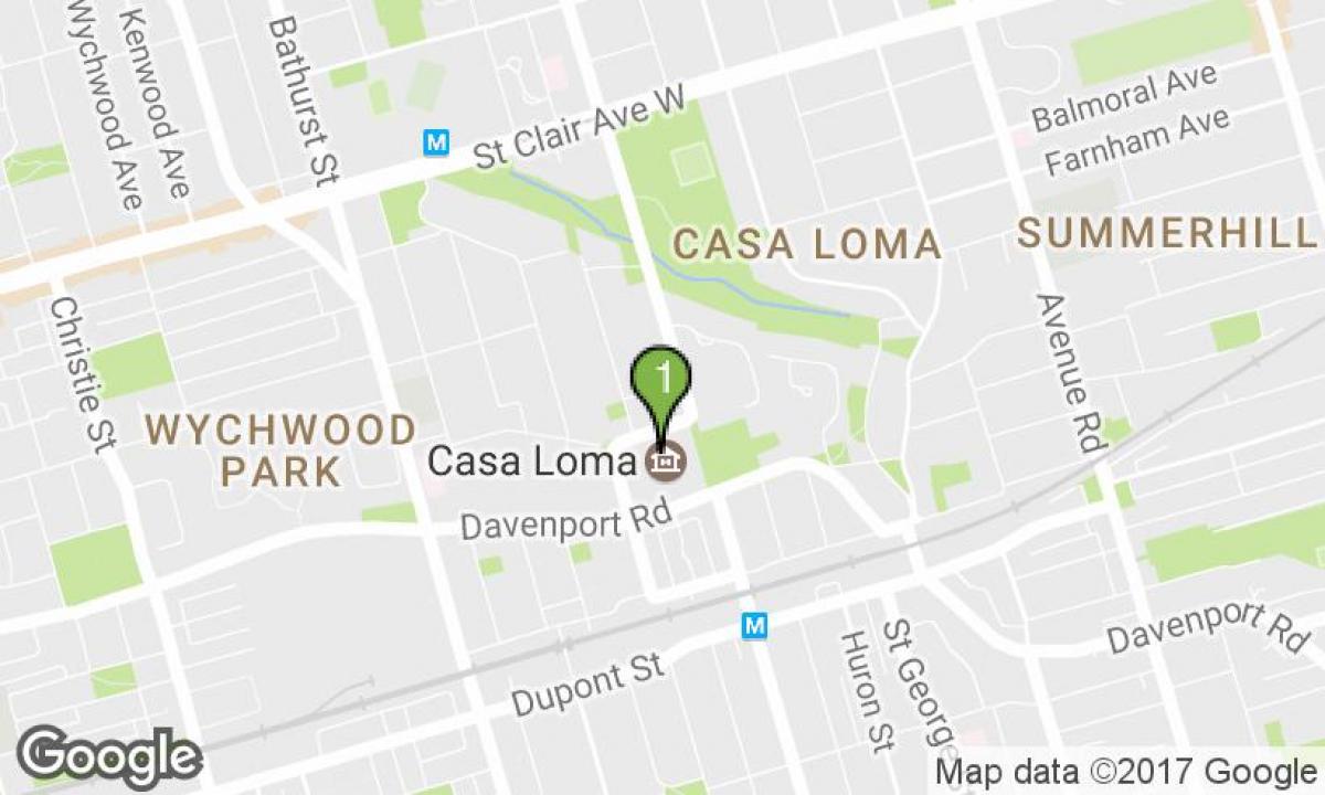 Harta e Casa Loma Toronto