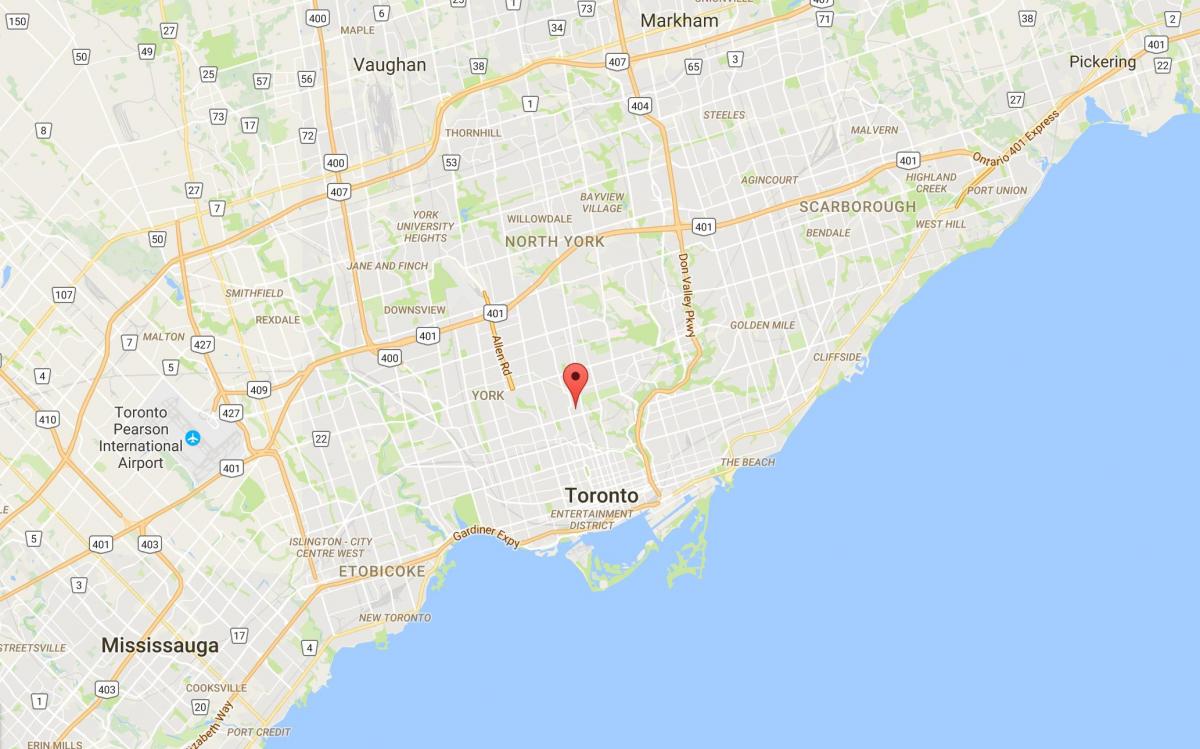 Harta e Drerëve Park qarkut në Toronto