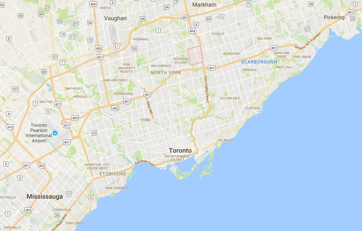 Harta e Badiava qarkut në Toronto