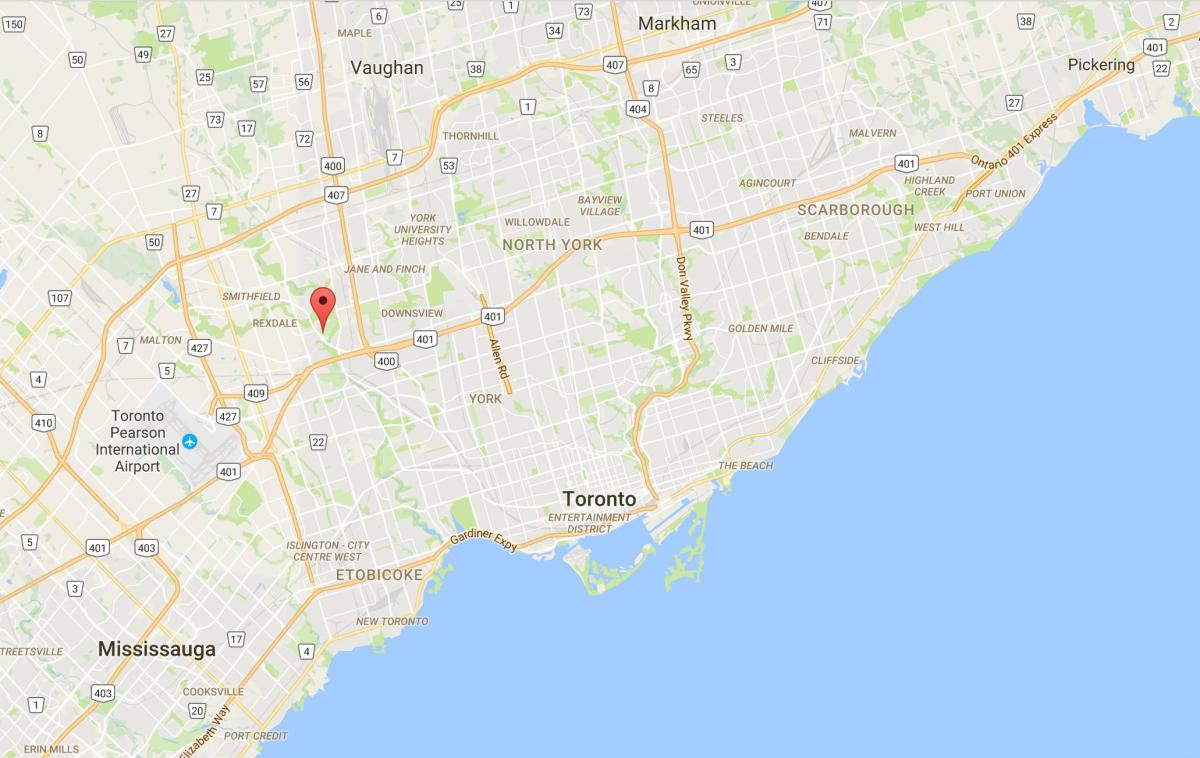 Harta e Elms qarkut në Toronto