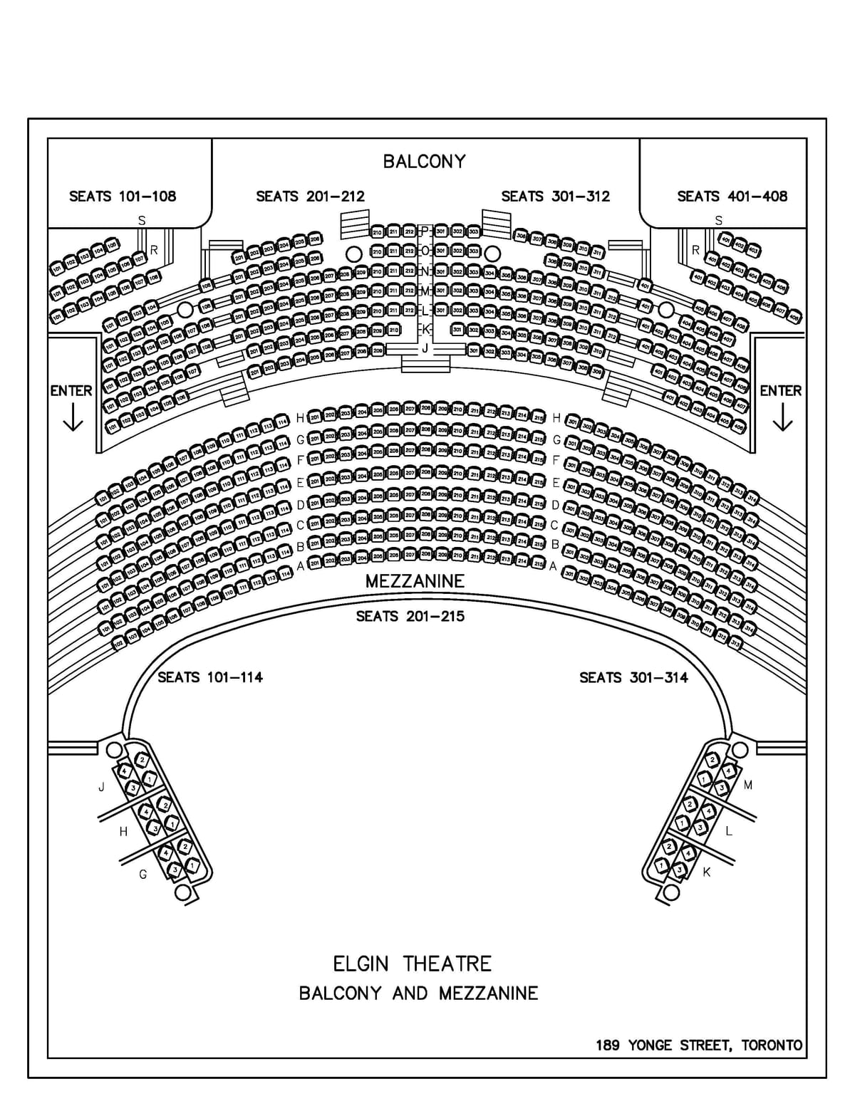 Harta e Elgin & Dimrit Kopsht, Teatër