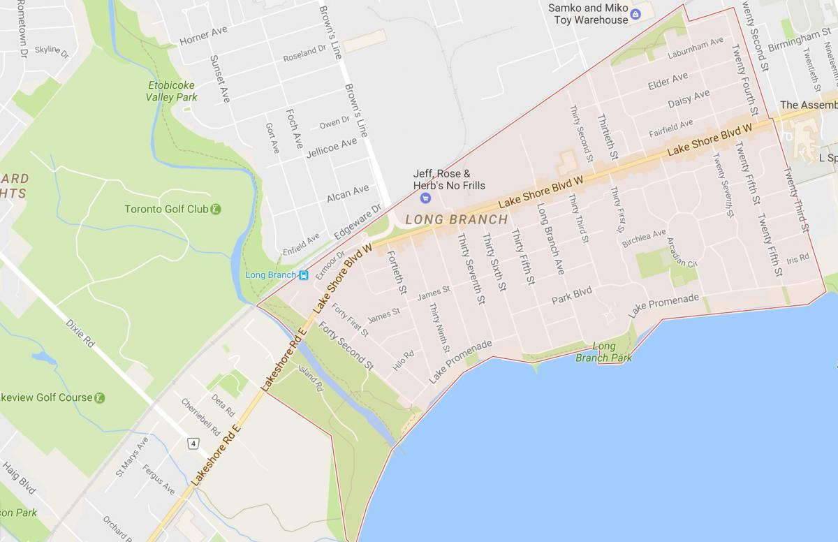 Harta e Gjatë Degës lagjen Toronto