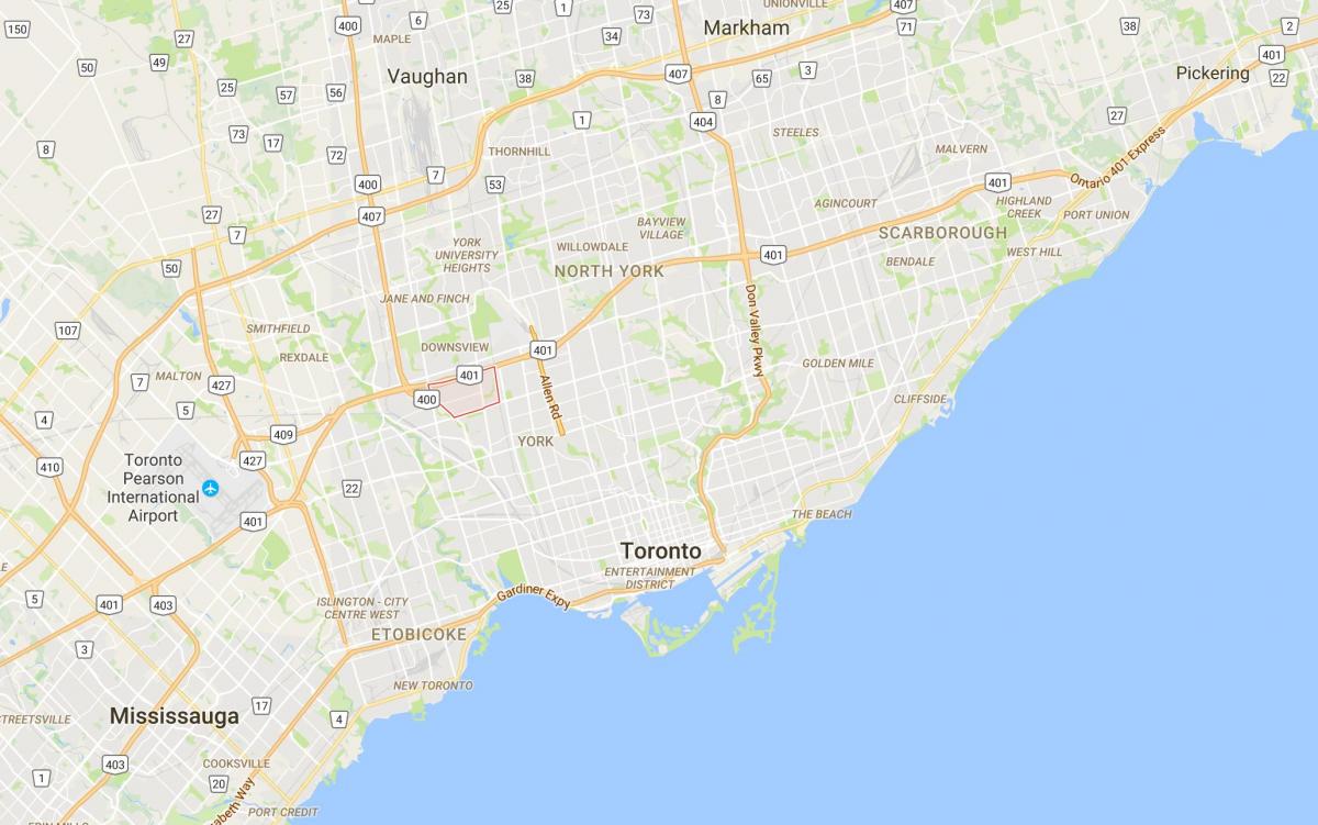 Harta e Gjethe Panje e qarkut në Toronto