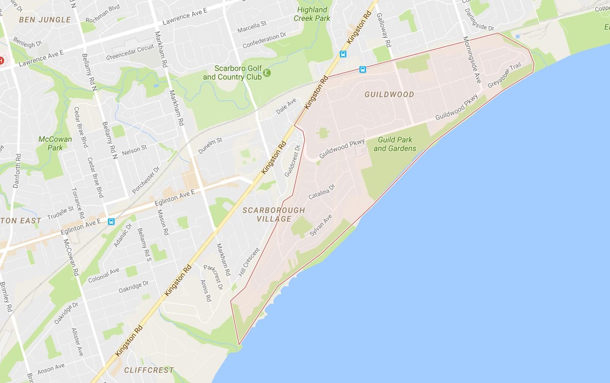 Harta e Guildwood lagjen Toronto