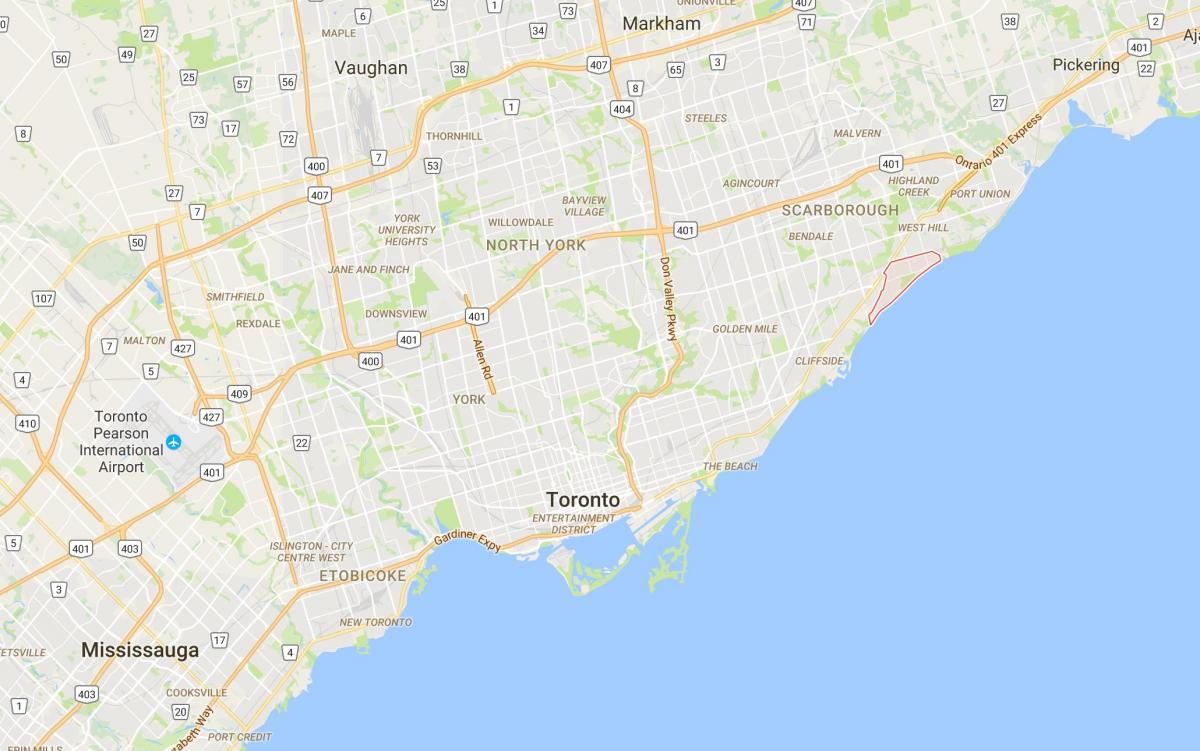 Harta e Guildwood qarkut në Toronto