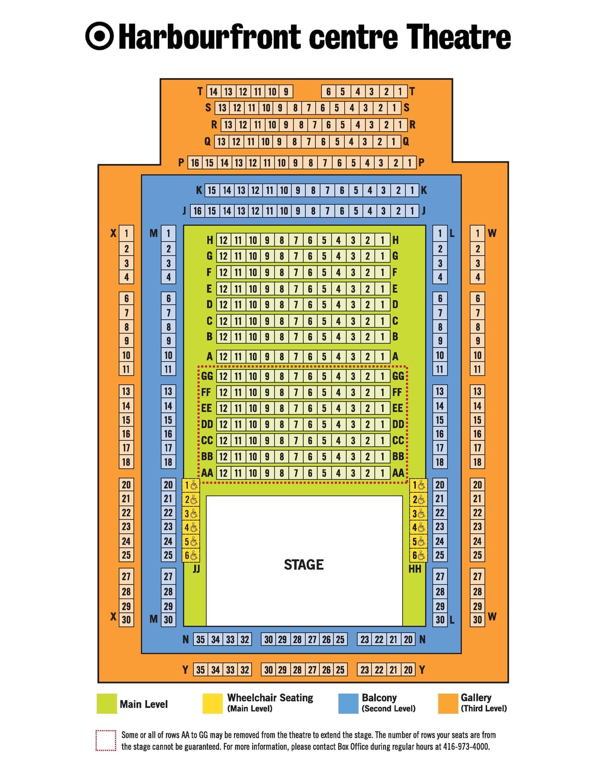 Harta e Harbourfront Qendra teatrore