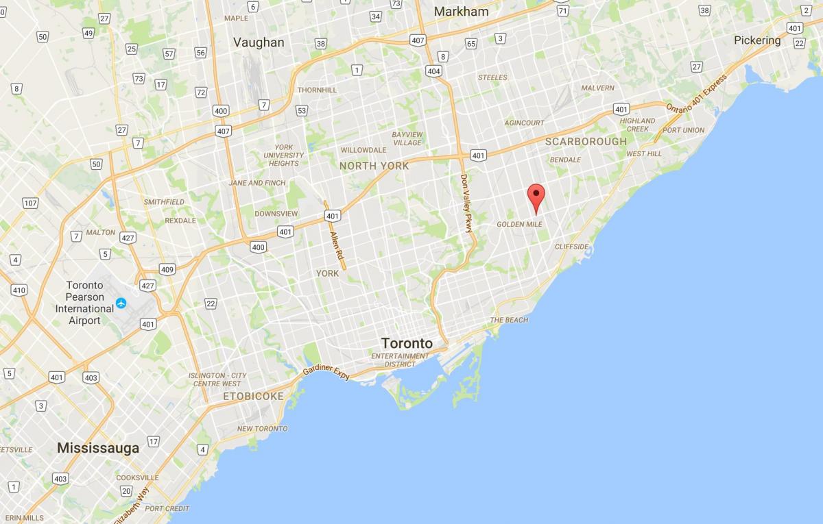 Harta e Ionview qarkut në Toronto