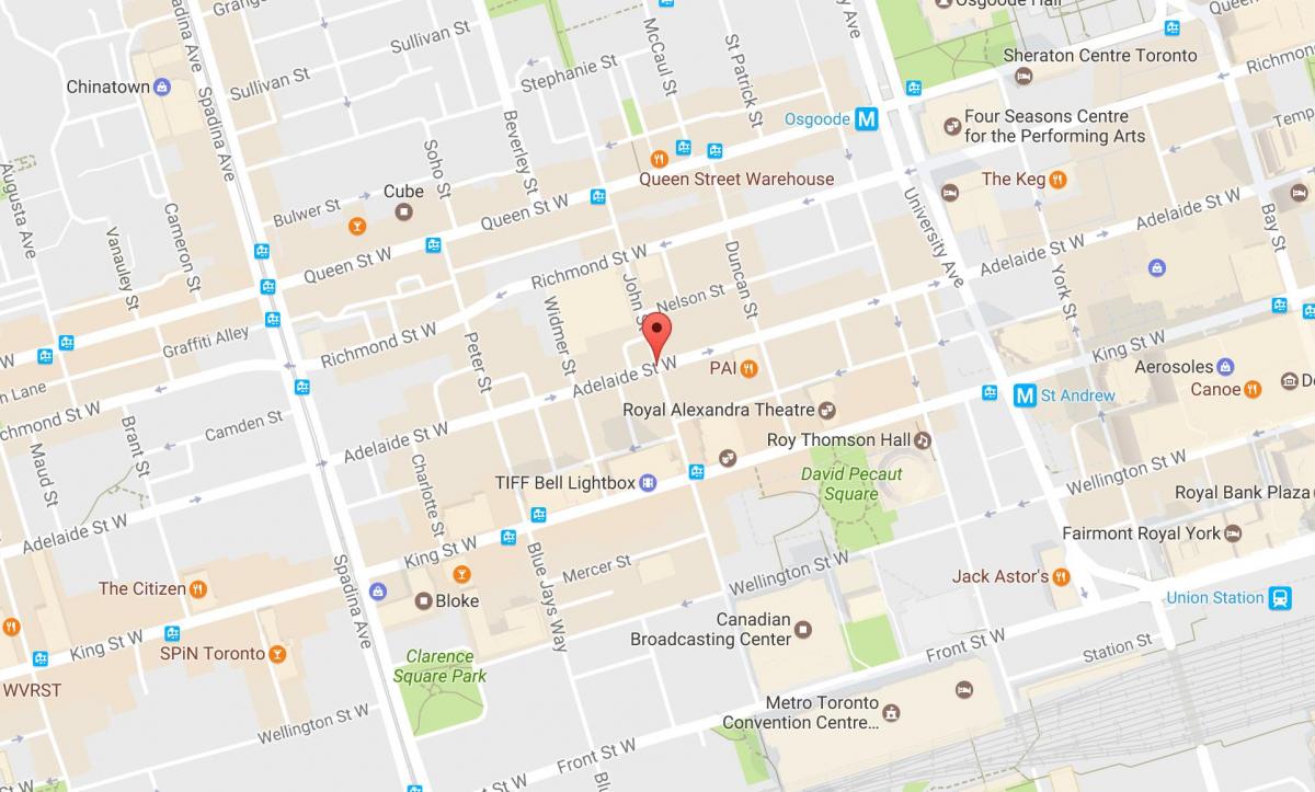 Harta e John street Toronto