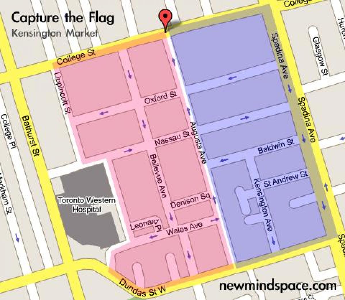 Harta e Kensington Tregut Toronto Qytetit