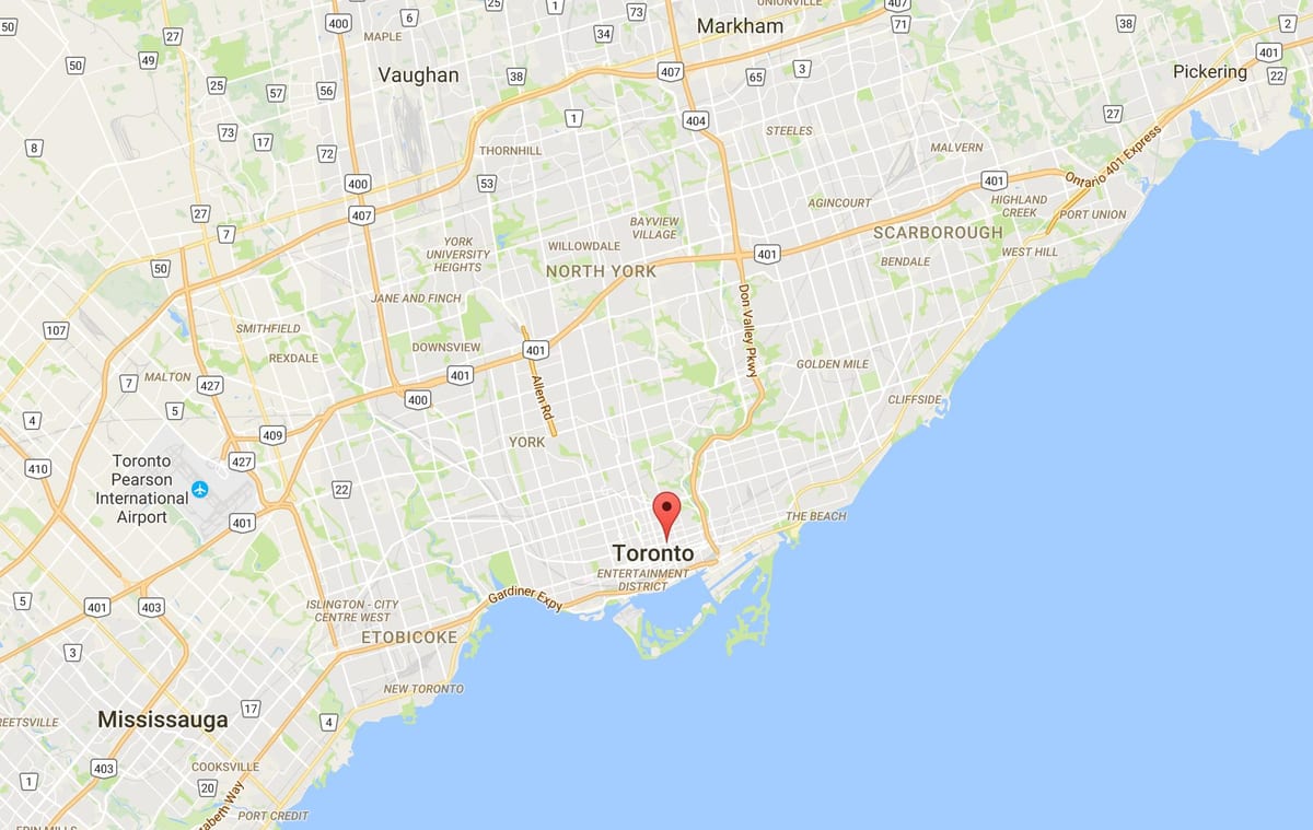Harta e Kopshtit Qarkut në Toronto