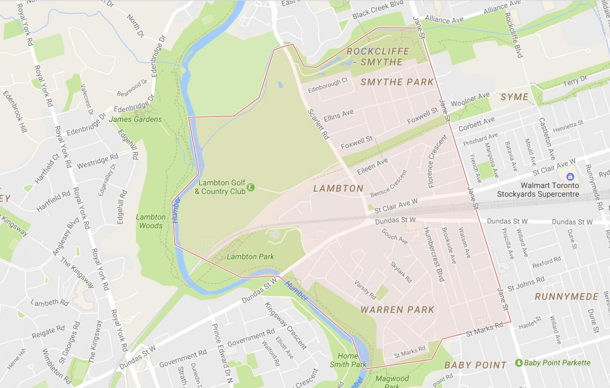 Harta e Lambton lagjen Toronto