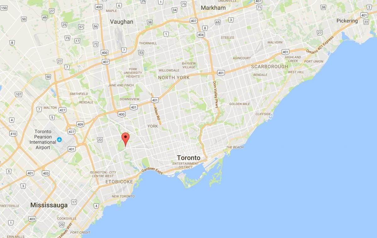 Harta e Lambton qarkut në Toronto