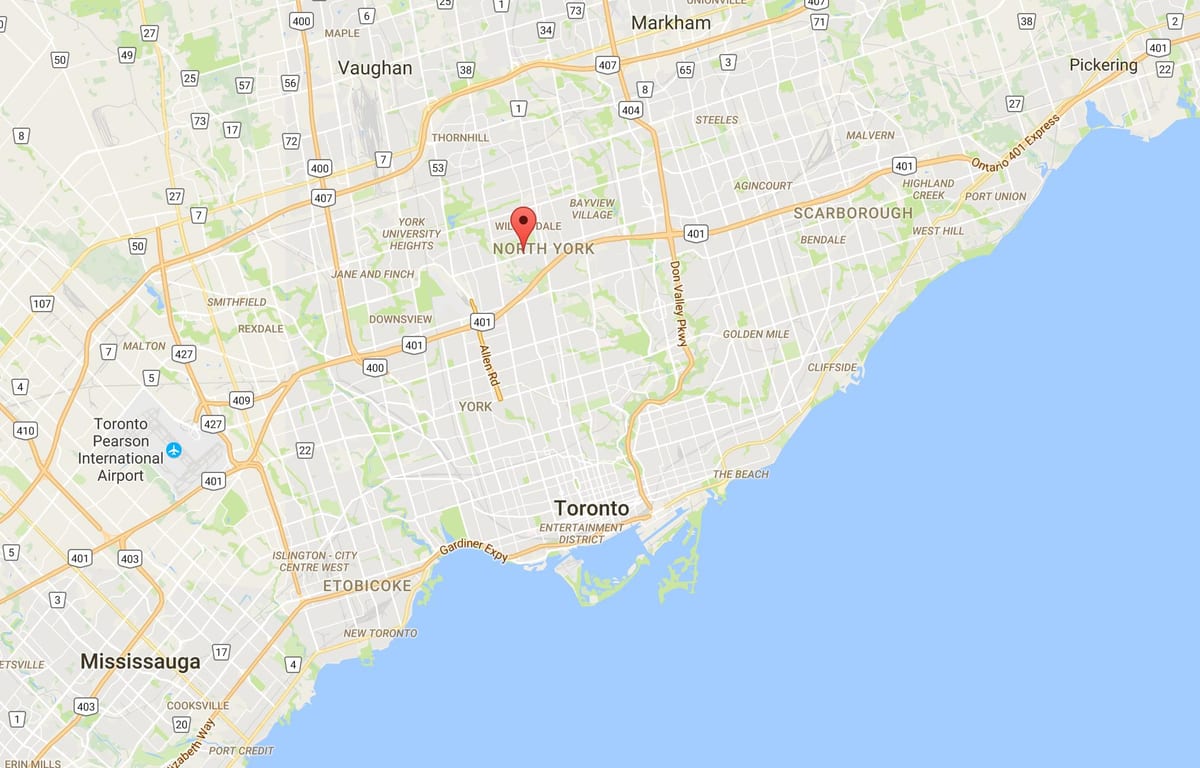 Harta e Lansing qarkut në Toronto