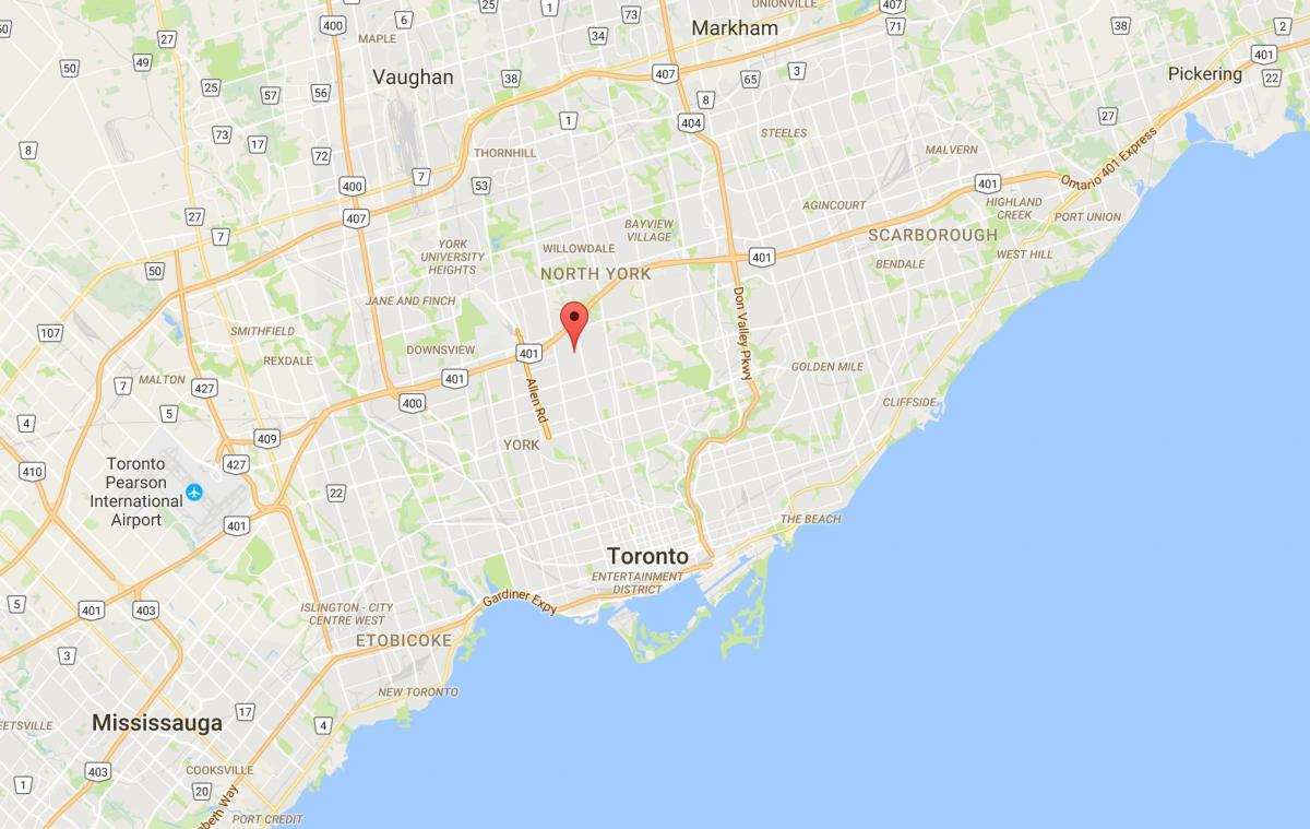 Harta e Ledbury Park qarkut në Toronto