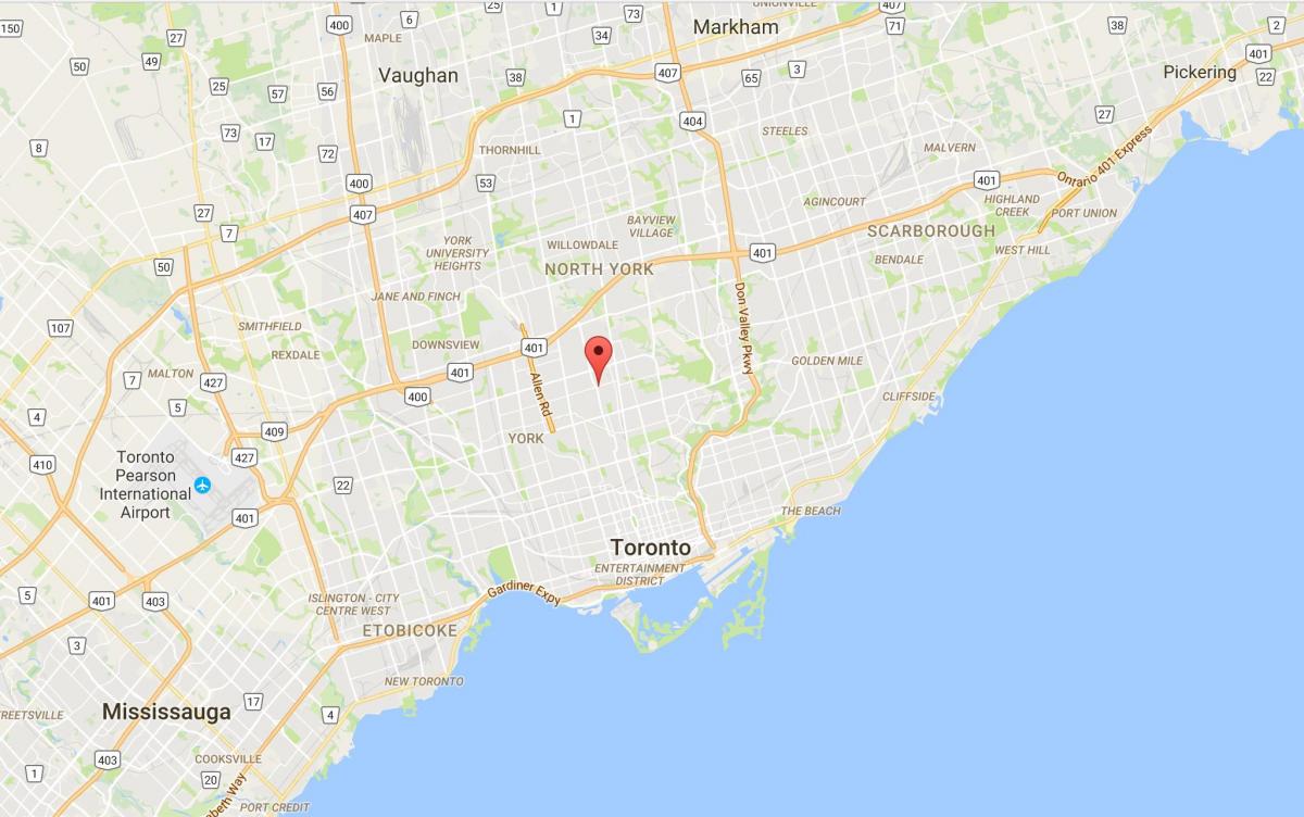 Harta e Lytton Park qarkut në Toronto