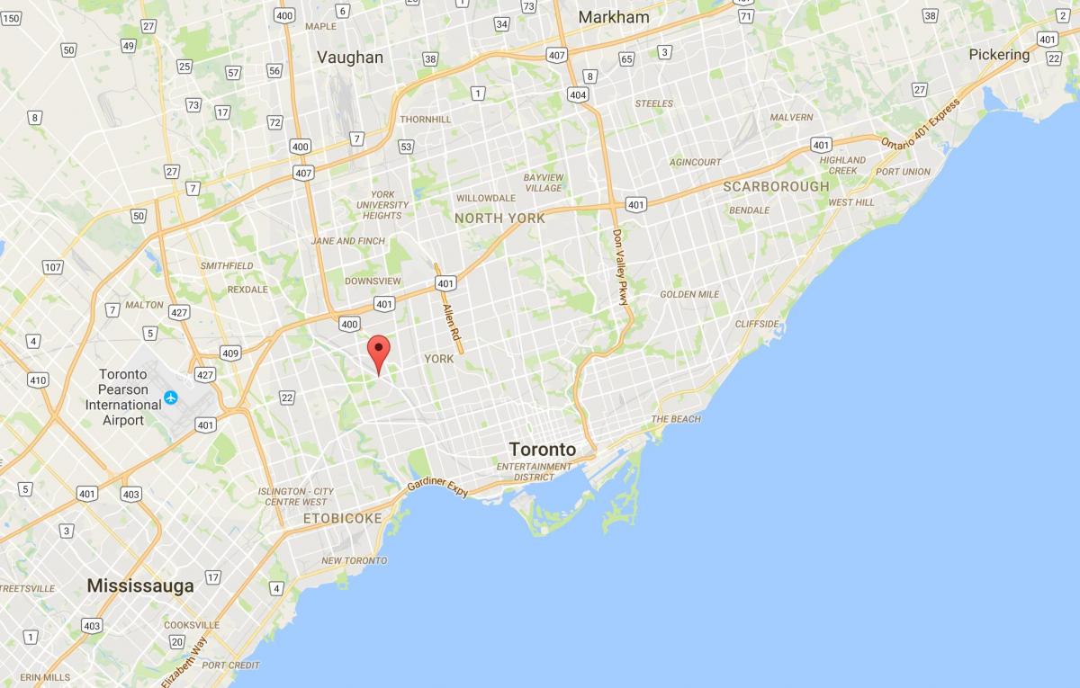 Harta e Malit Dennis qarkut në Toronto