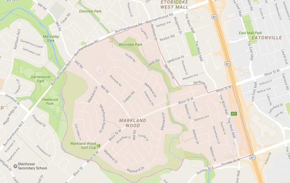 Harta e Markland Druri lagjen Toronto