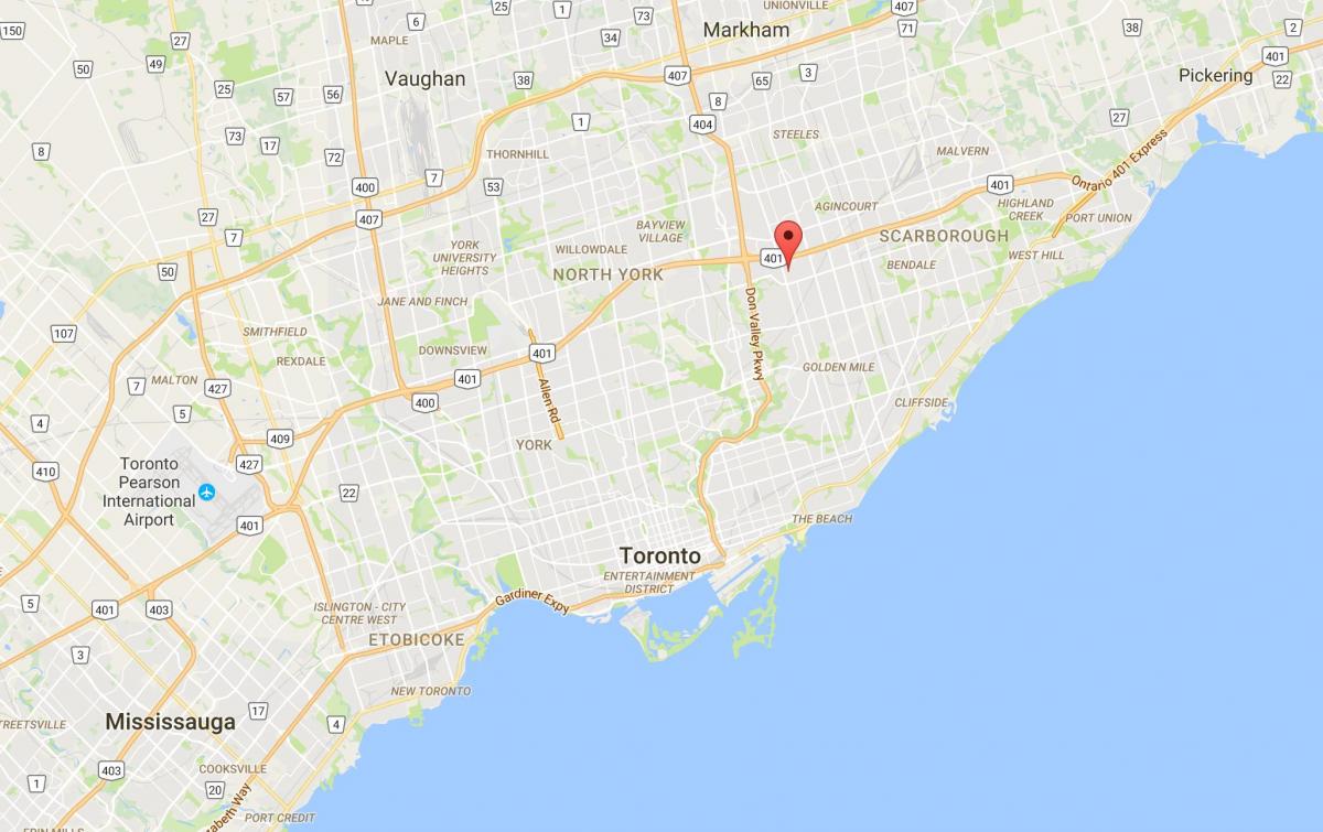 Harta e Maryvale qarkut në Toronto