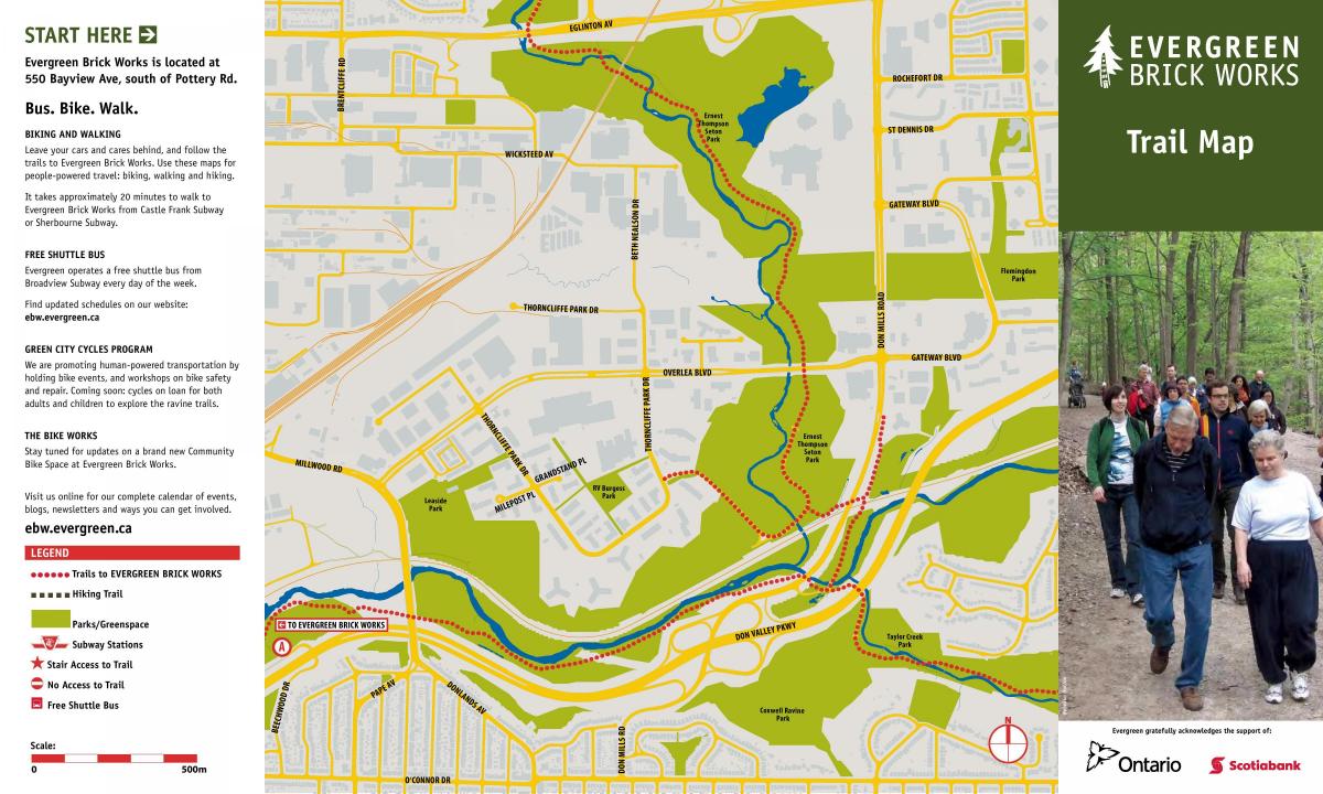 Harta e me gjelbërim të përjetshëm Brickworks Toronto