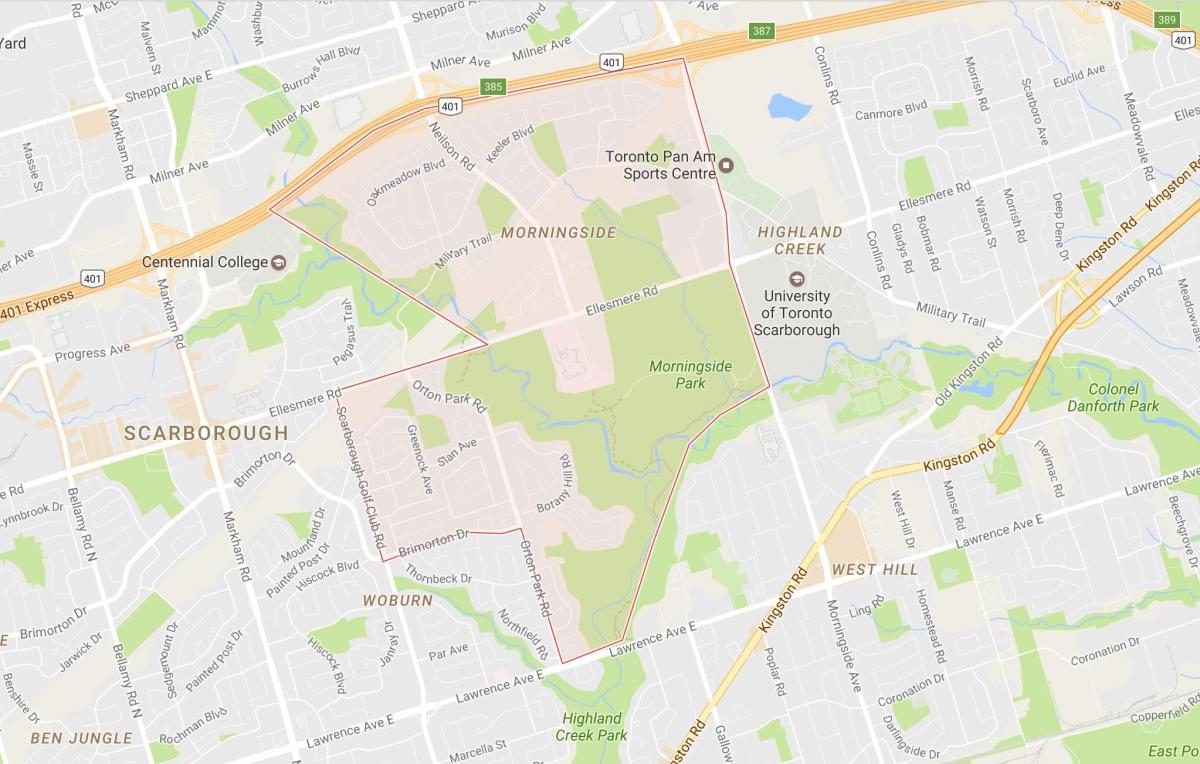 Harta e Morningside lagjen Toronto
