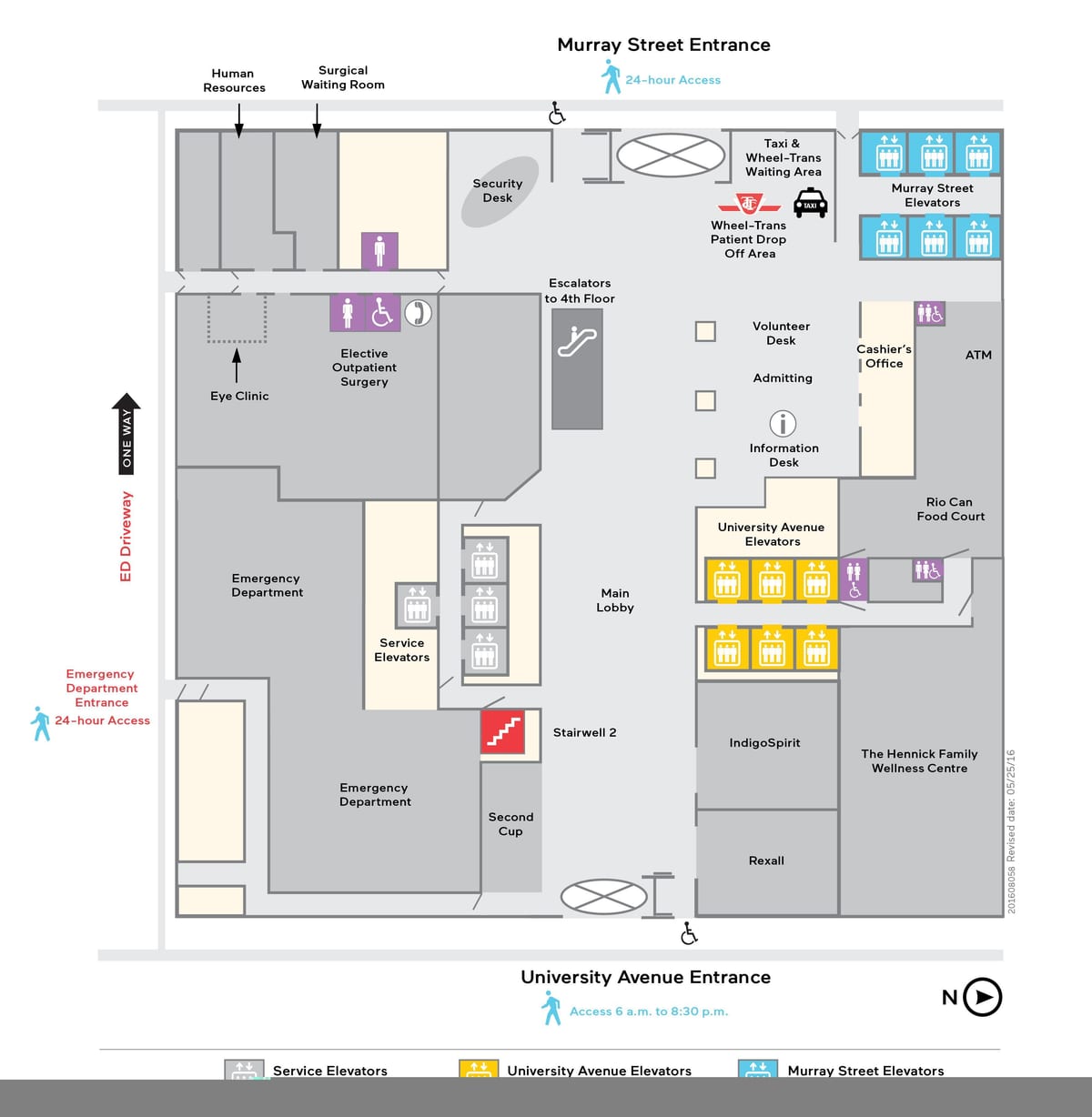 Harta e Mount Sinai Hospital Toronto
