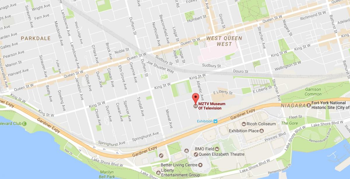 Harta e MZTV muzeun e televizionit Toronto