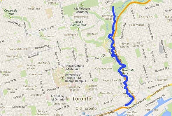 Harta e Nuk lumit Toronto
