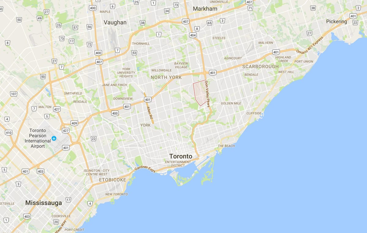 Harta e Don Mills qarkut në Toronto