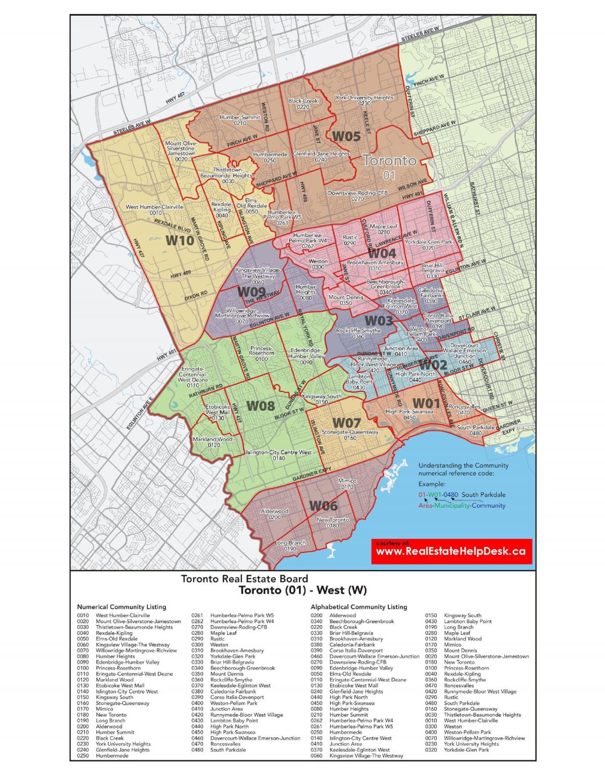 Harta e perëndimit Toronto