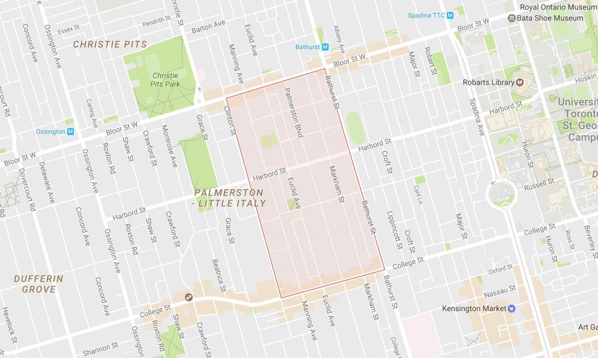 Harta e Palmerston lagjen Toronto