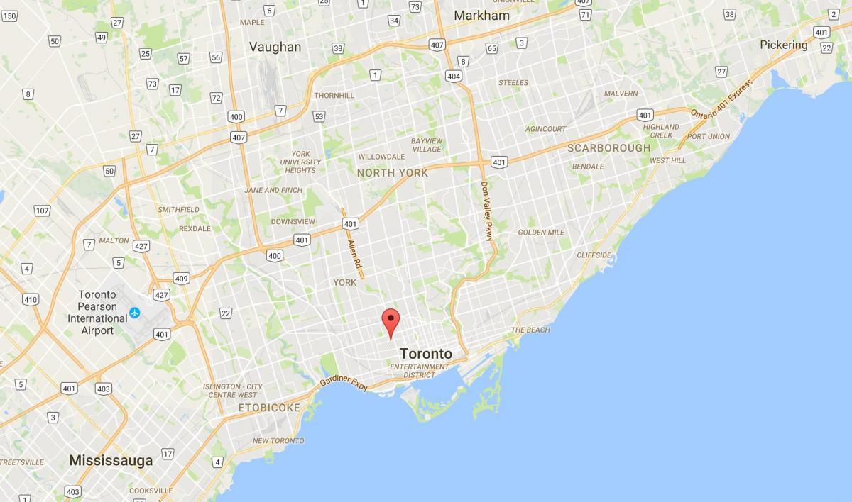Harta e Palmerston qarkut në Toronto