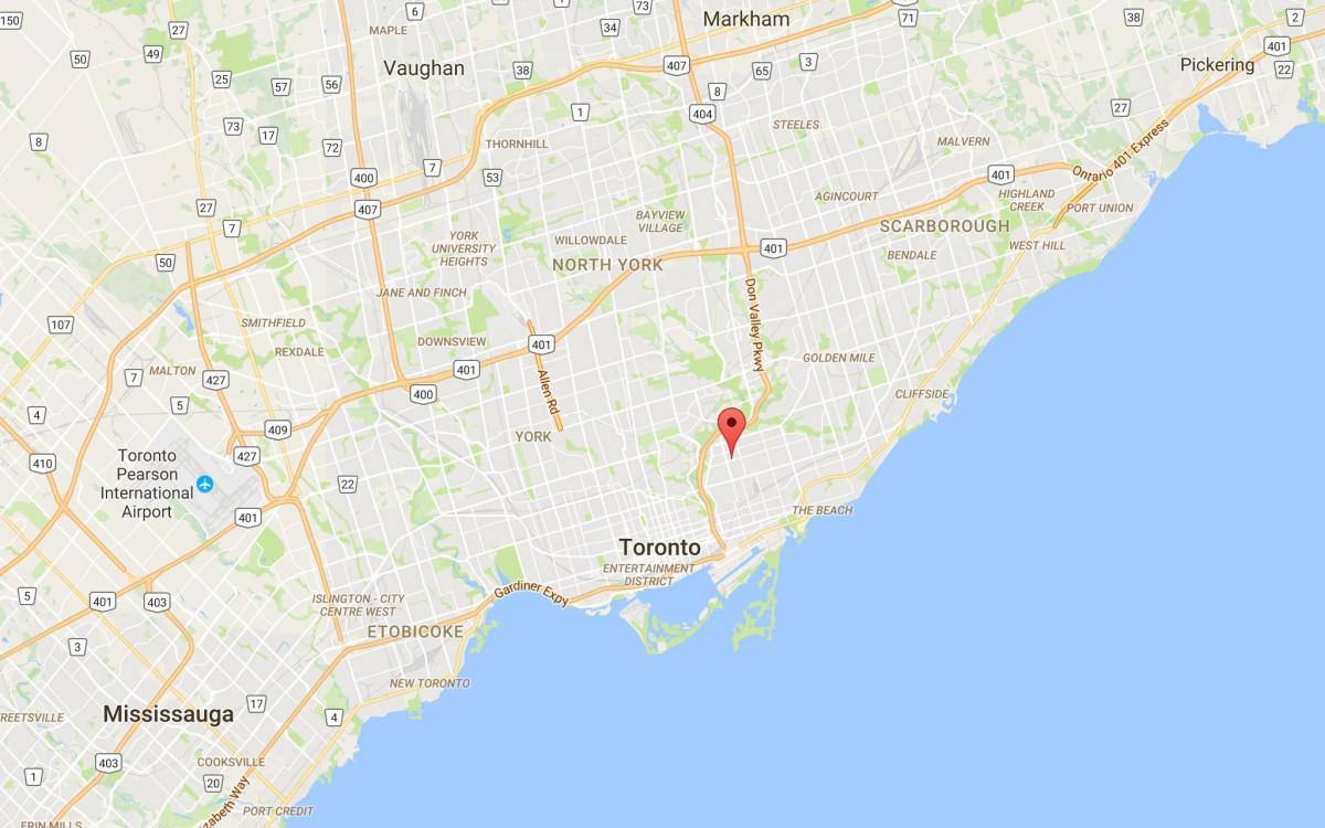 Harta e Pape Fshat të rrethit të Torontos