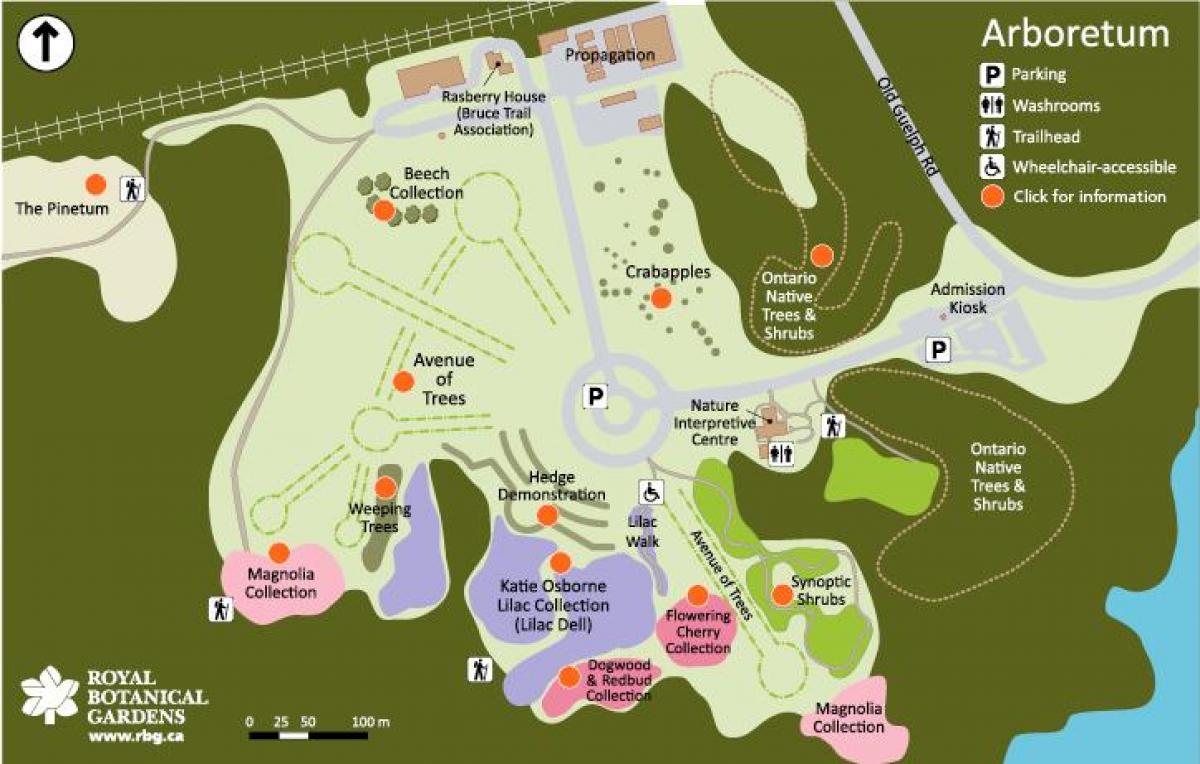 Harta e RBG Arboretum