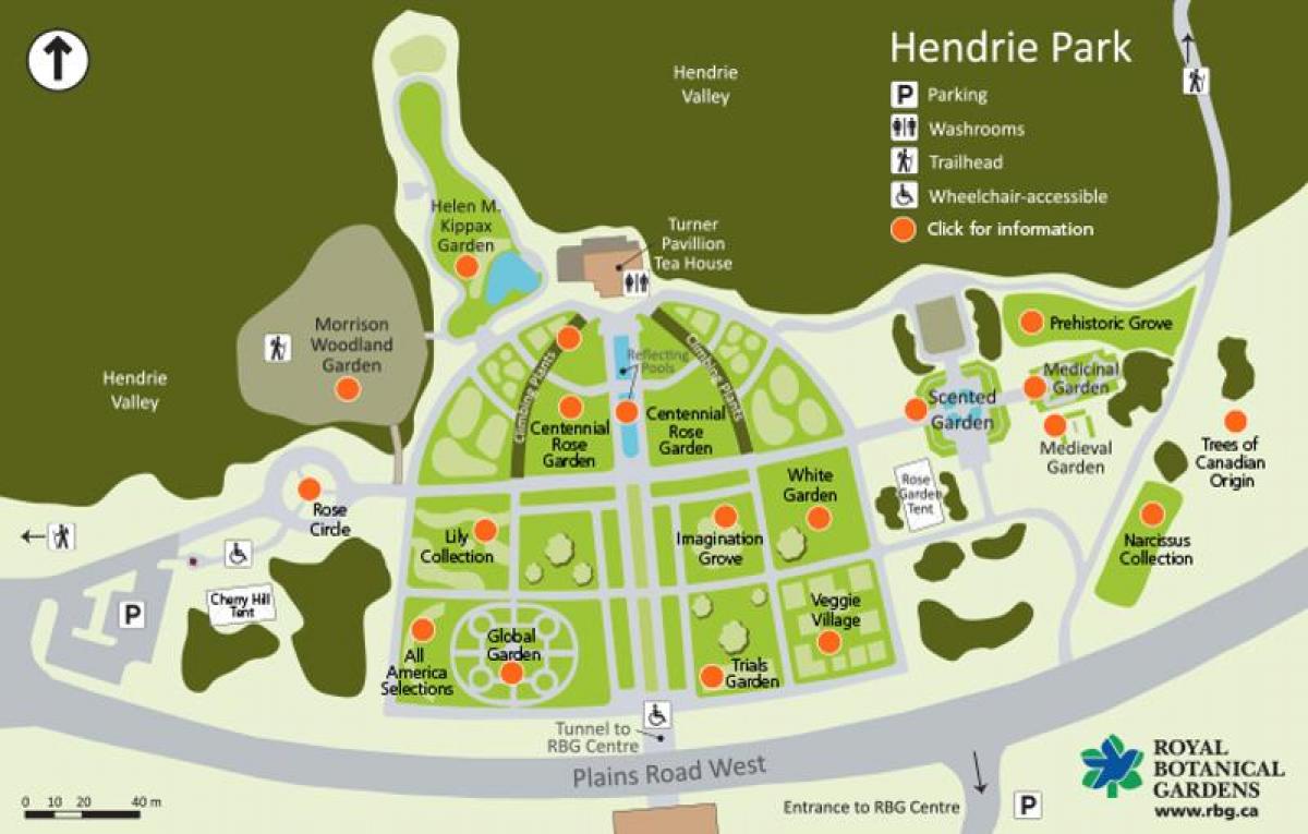 Harta e RBG Hendrie Park