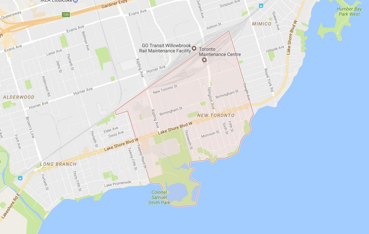 Harta e Re Toronto lagjen Toronto