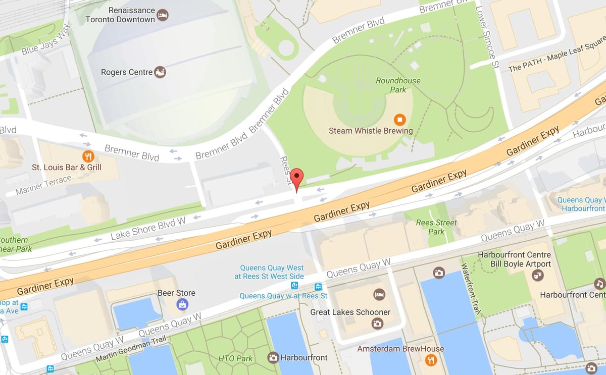 Harta e Rees rrugë Toronto