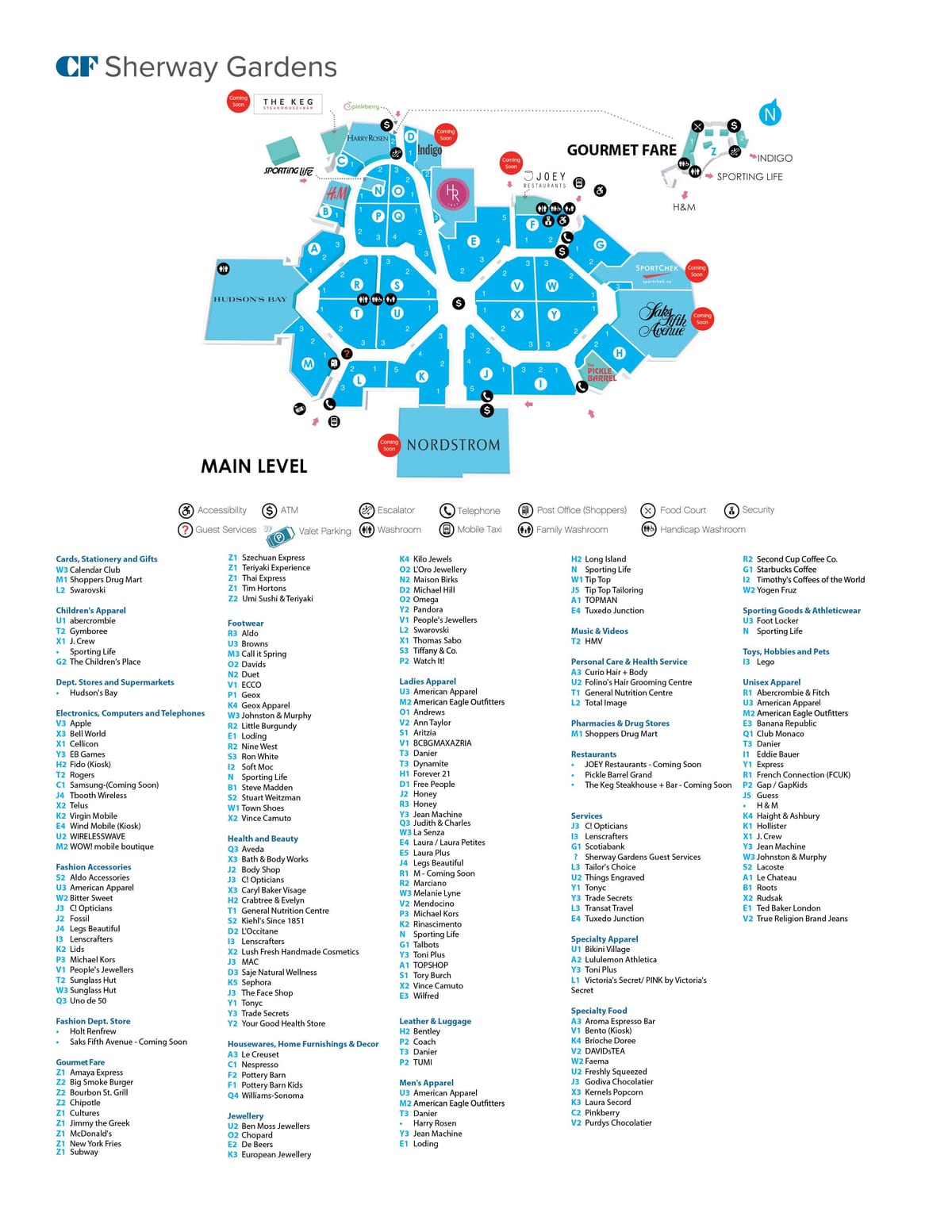 Harta e Sherway Kopshte