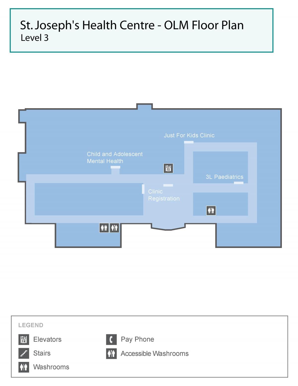 Harta e Shën Jozefit në qendrën Shëndetësore të Torontos, OLM niveli 3