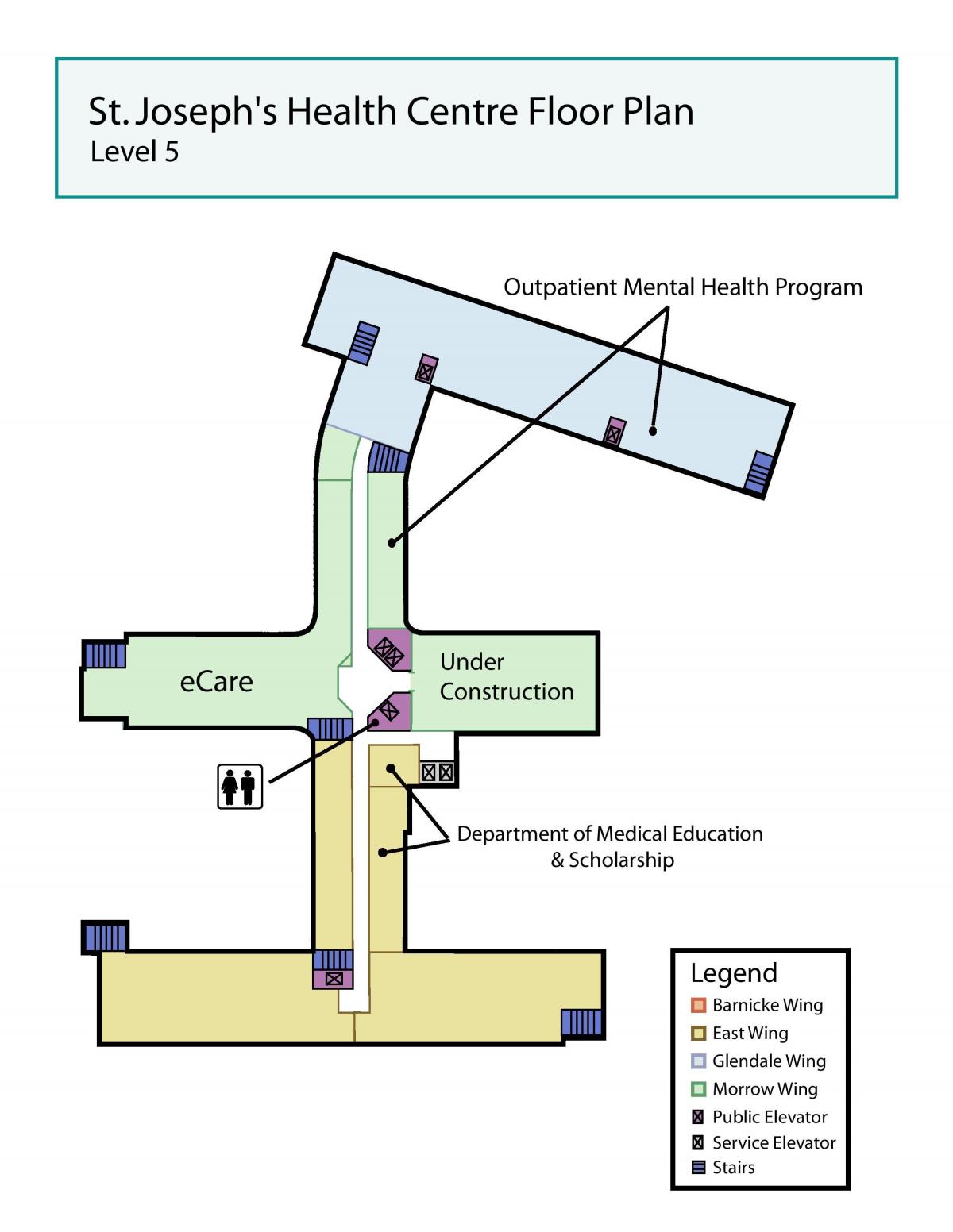 Harta e Shën Jozefit në qendrën Shëndetësore të Torontos nivelin e 5-të