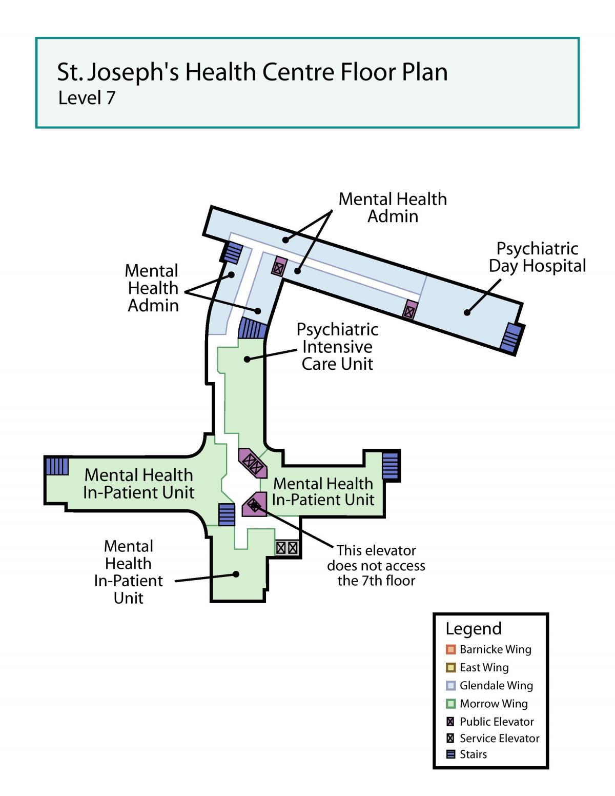 Harta e Shën Jozefit në qendrën Shëndetësore të Torontos nivelin e 7-të