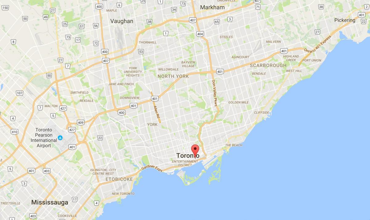Harta e Shën Lawrence qarkut në Toronto