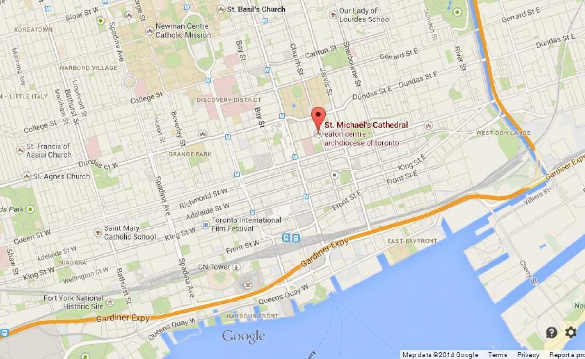 Harta e St. michael's Cathedrale Toronto pasqyrë
