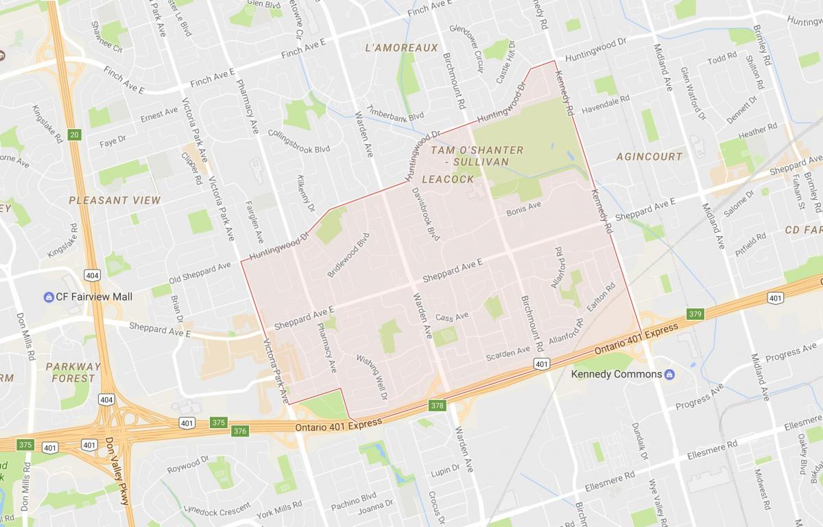 Harta e Tam, O'Shanter – Sullivan lagjen Toronto